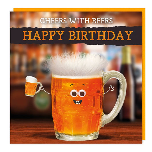 Cheers With Beers Birthday Greetings Card