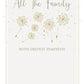 All The Family Dandelion Greeting Card