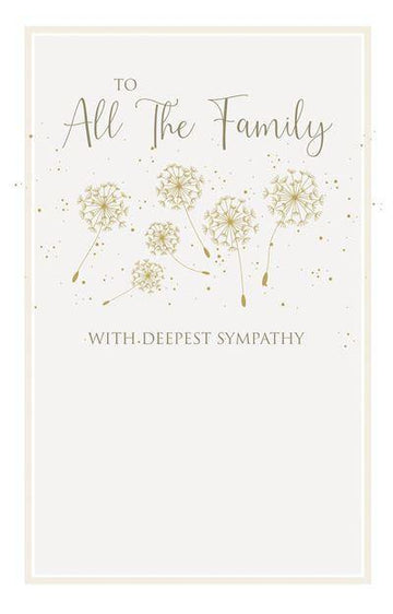 All The Family Dandelion Greeting Card