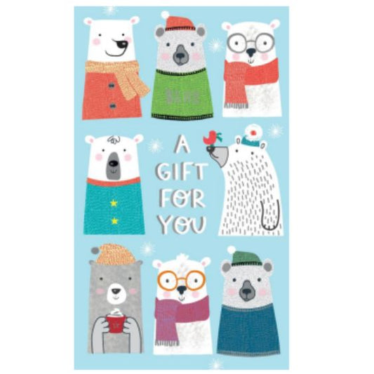 A Gift For You Bear Christmas Money Wallet