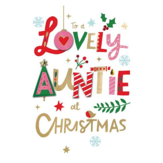 Auntie Christmas Greetings Card