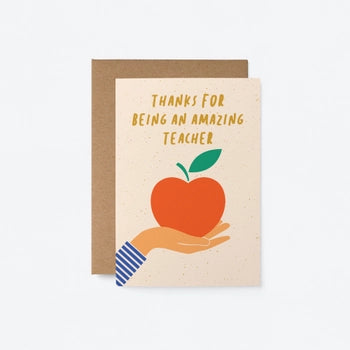 Thanks for Being an Amazing Teacher Greetings Card