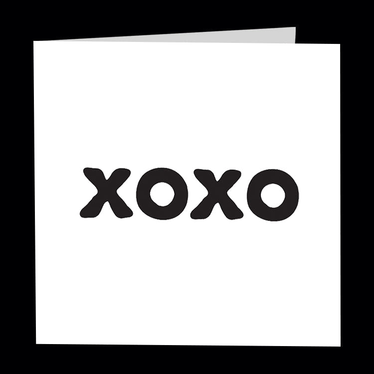 XOXO. Quotable greetings card