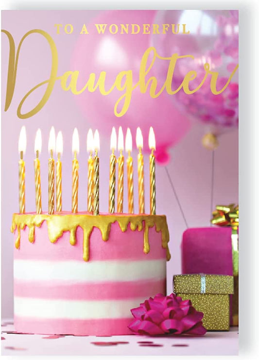 Sound Daughter Happy Birthday Cake Greetings Card