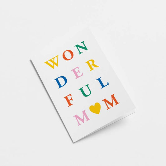 Wonderful Mum Greeting Card