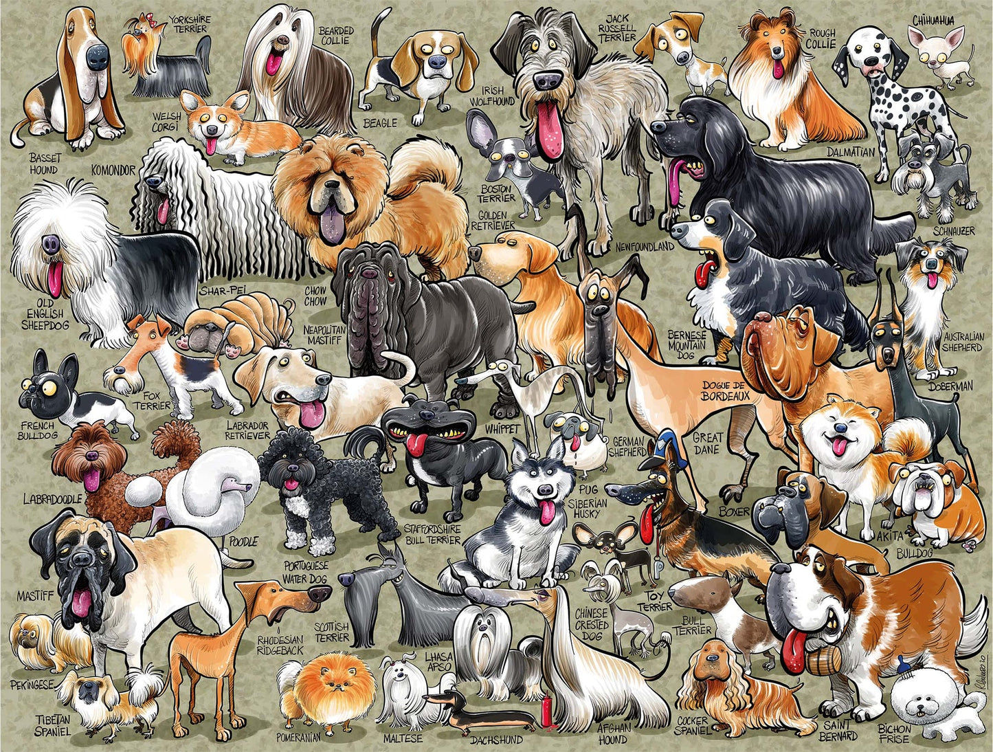 It's Just Dogs! 1000 Pieces Puzzle (picture)