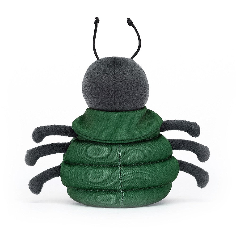 Jellycat Anoraknid Black Spider (Back)