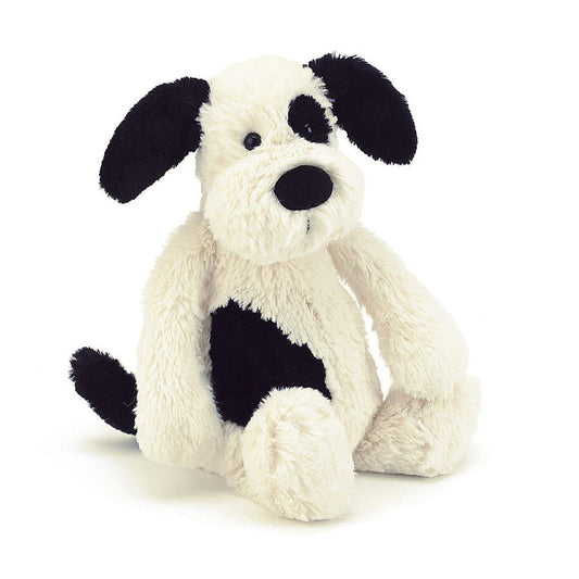 Jellycat Bashful Black & Cream Puppy - Medium