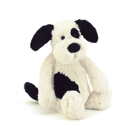 Jellycat Bashful Black & Cream Puppy - Small