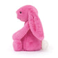 Jellycat Bashful Hot Pink Bunny - Small (Side)