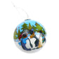 Emma Ball Penguin Hand-Painted Glass Bauble
