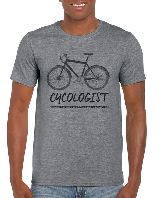 Cotton T Shirt - Cycologist (Grey)