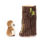 Jellycat Forest Fauna Owl With Tree Trunk