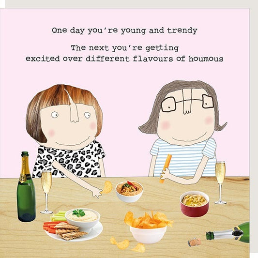 Rosie Made A Thing Houmous Greetings Card