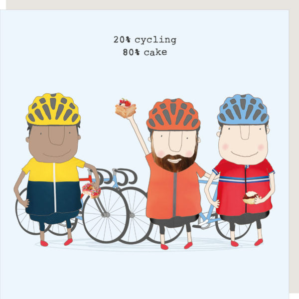 Rosie Made A Thing Cycling Cake Boy Greetings Card