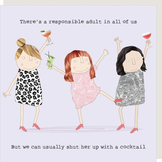 Rosie Made A Thing Responsible Girl Greetings Card