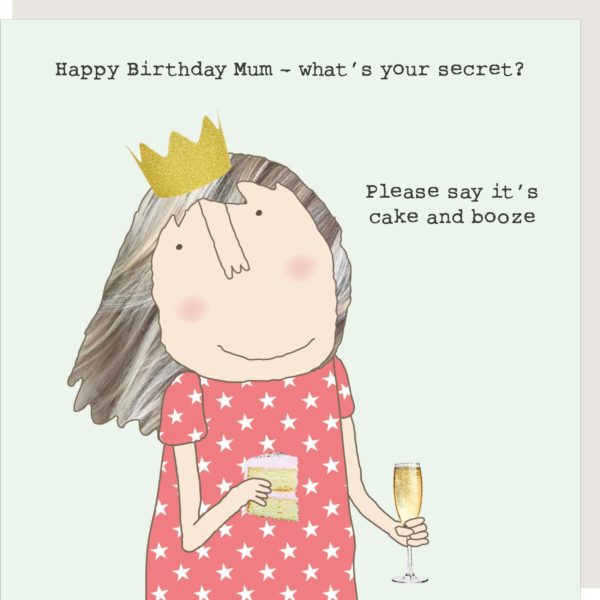 Rosie Made A Thing Mum Secret Birthday Greetings Card