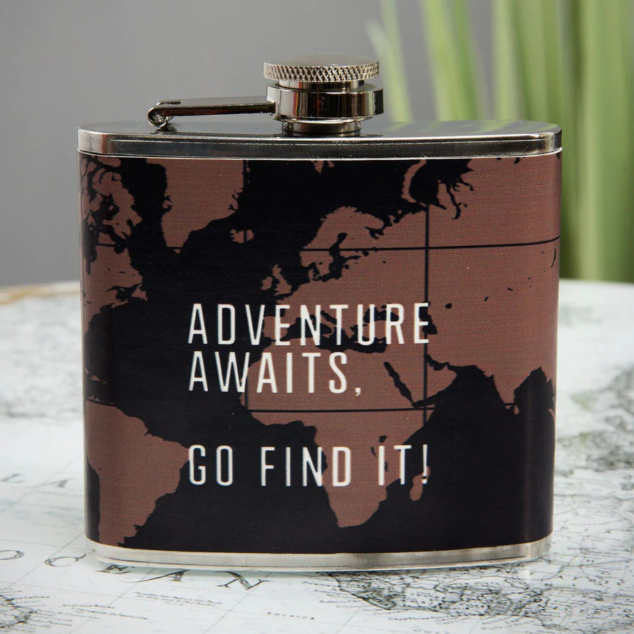 Harvey Makin Adventure Awaits Hip Flask