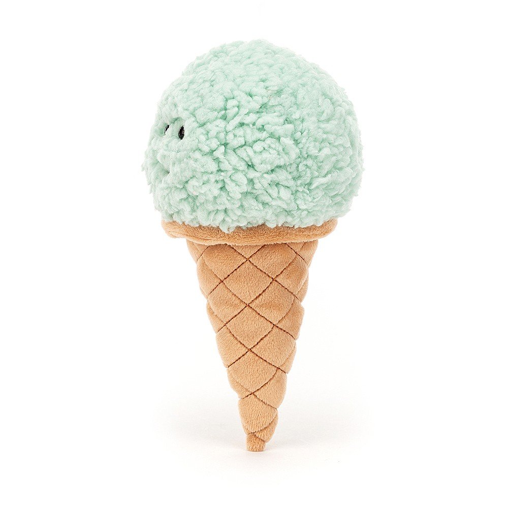 Jellycat Irresistible Ice Cream - Mint (Side)