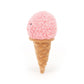 Jellycat Irresistible Ice Cream - Strawberry (Side)