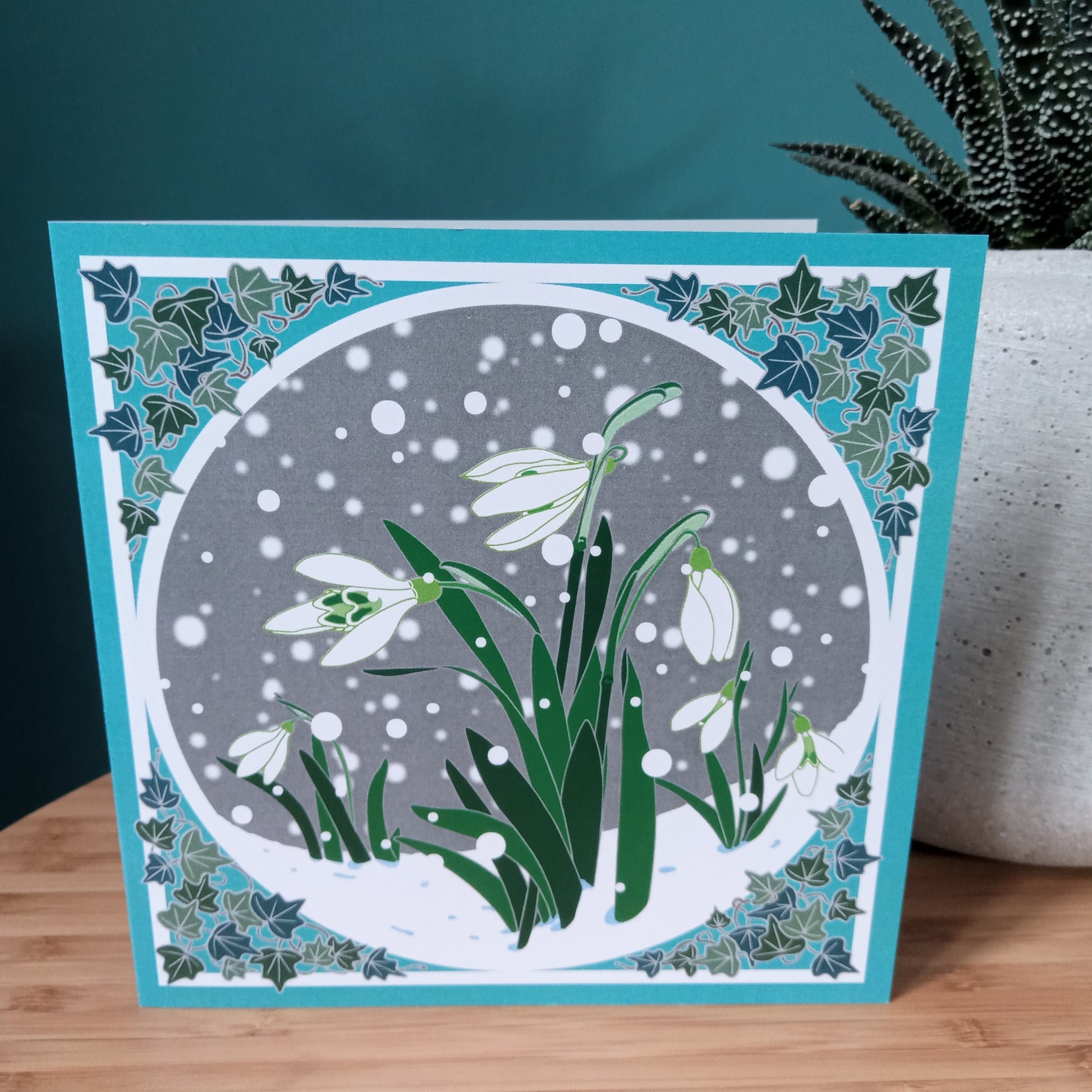 Snowdrops With Ivy Umbellifer Charity Christmas Card