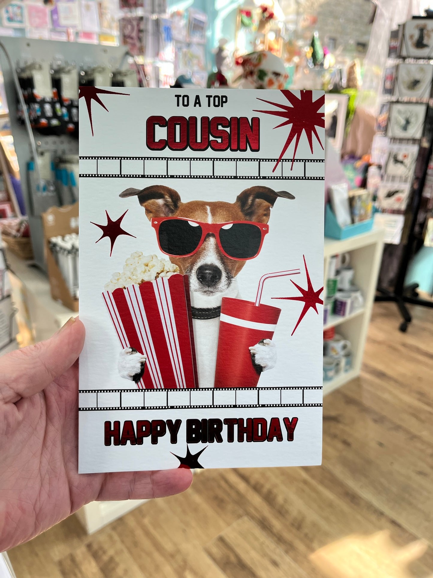 Top Cousin Birthday Greeting Card
