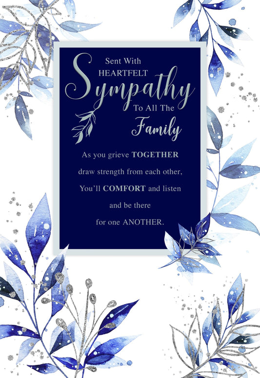 To all the Family Sympathy Greetings Card