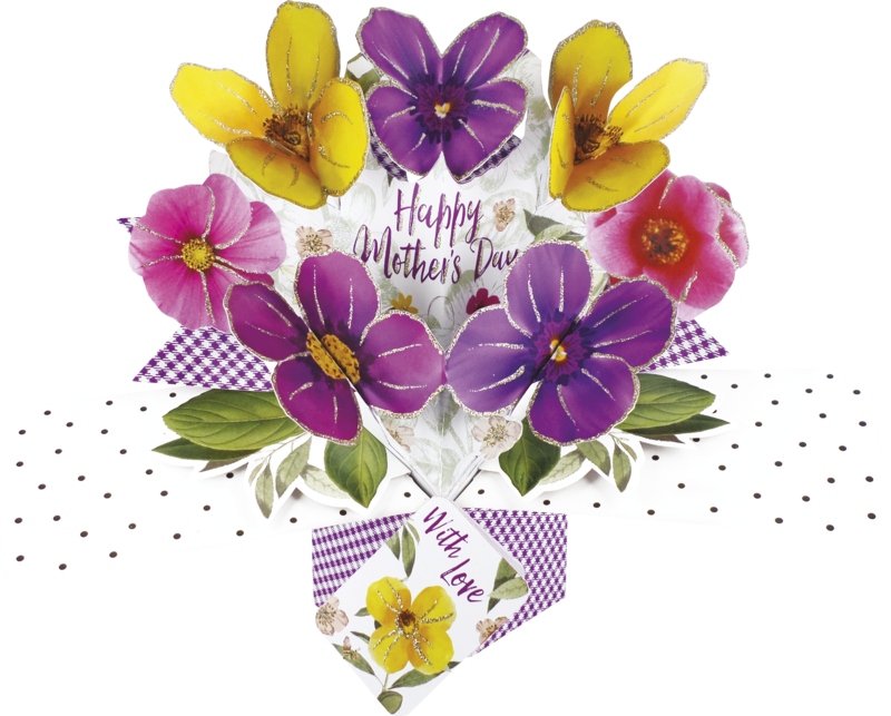 Mother's Day Flowers -Pop Up Greetings Card