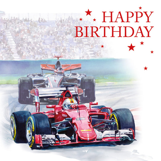 Formula One Birthday Greetings Card