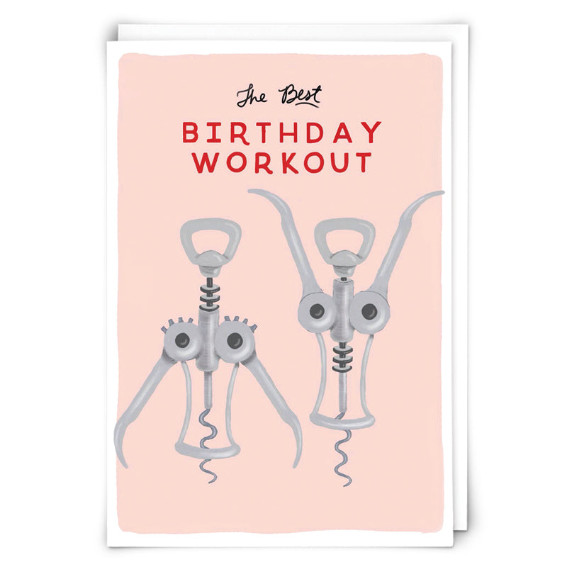 The Best Birthday Workout Greetings Card