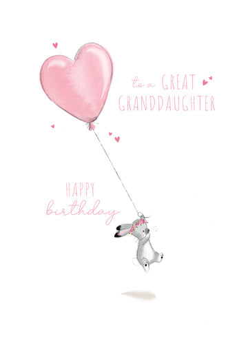 Great Granddaughter Birthday Greetings Card