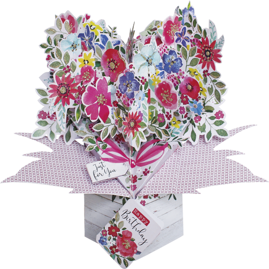 Birthday Bouquet - Pop Up Greetings Card