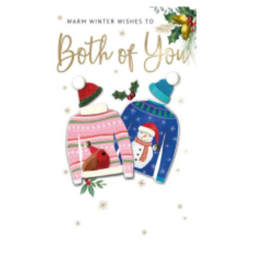 Both of You Jumpers Christmas Greetings Card