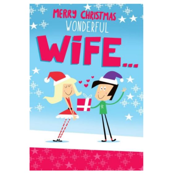Wife Cracker Christmas Greetings Card