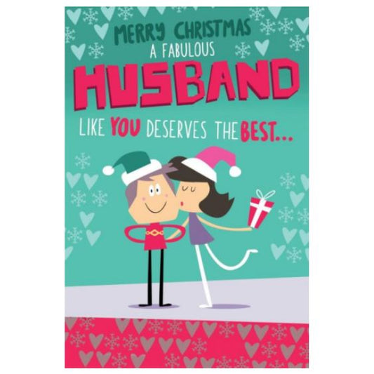 Husband You've Got Me Christmas Greetings Card