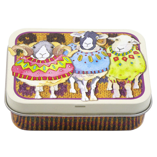 Emma Ball Sheep in Sweaters Mini Rectangular Tin