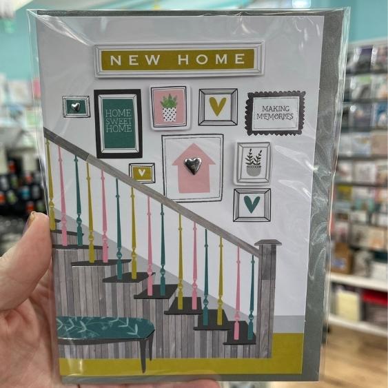 New Home Staircase Greetings Card