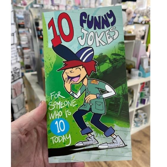 10th Birthday Funny Jokes Greetings Card
