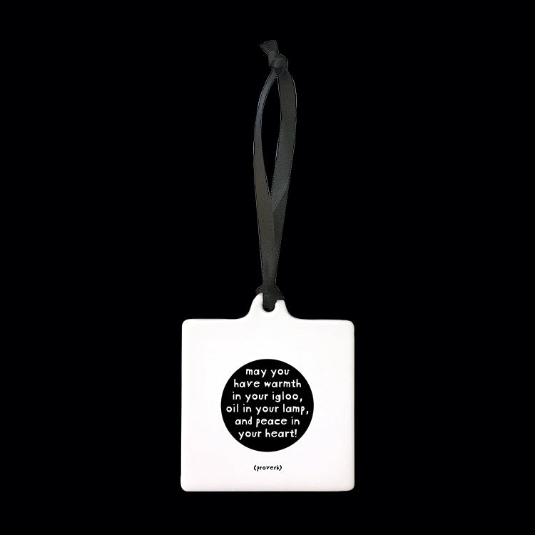 Warmth Igloo - Quotable Tree Hanging Ornament