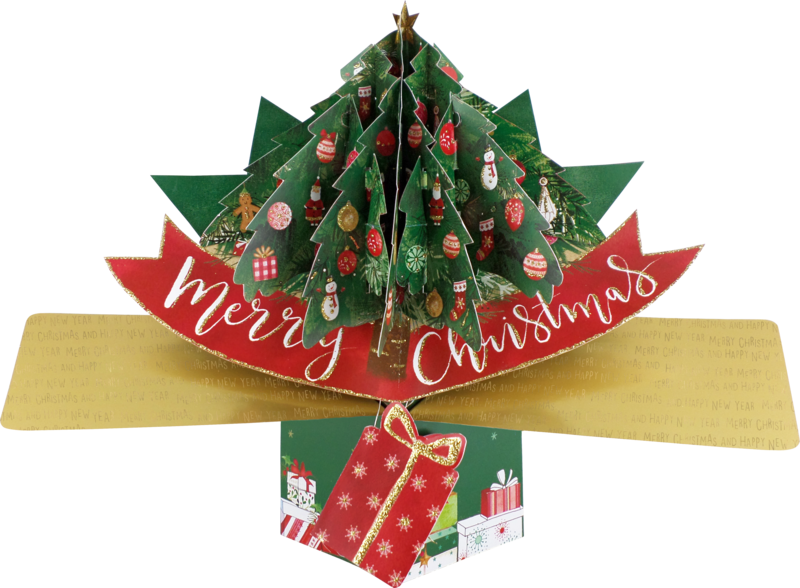 Christmas Tree - Pop Up Greetings Card