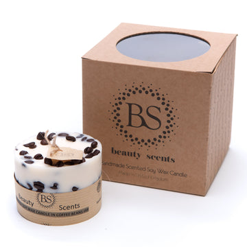 Beauty Scents - Medium Scented Candle with Coffee Beans