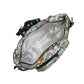 Lightweight Foldable Recycled Large Cool Backpack - Teal Dogs (inside)