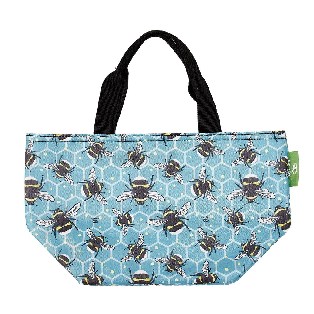 Eco Chic Lightweight Recycled Lunch Bag - Blue Bumble Bee