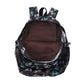 Eco Chic Lightweight Foldable Recycled Mini Backpack - Black Bike (Inside)
