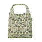 Eco Chic Lightweight Foldable Reusable Shopping Bag - Green Cute Sheep