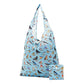 Eco Chic Lightweight Foldable Reusable Shopping Bag - Blue Wild Birds