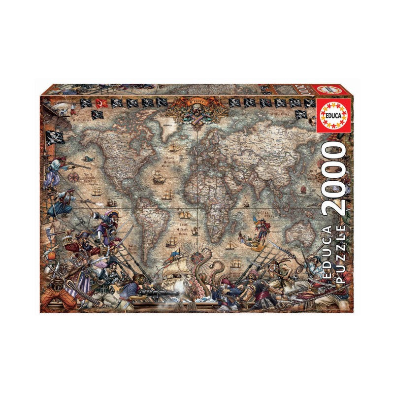 Educa Borras - Pirates Map 2,000 piece Jigsaw Puzzle