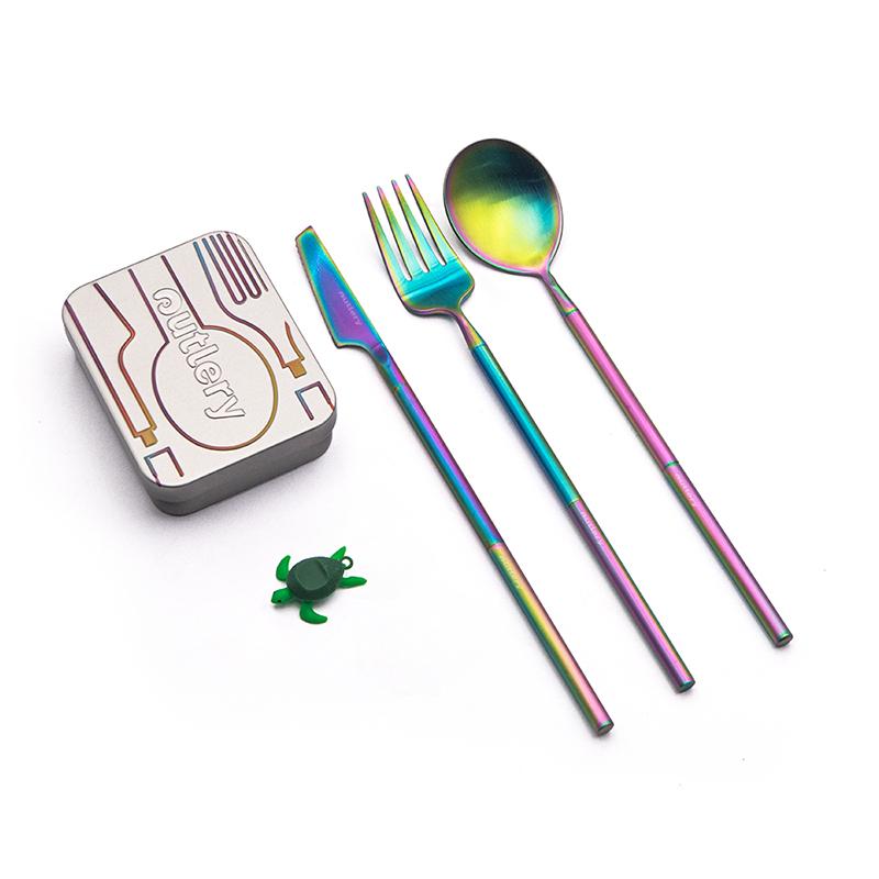Outlery Portable Cutlery Set Rainbow